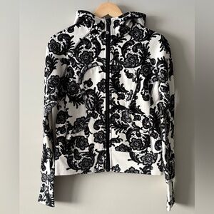 RARE Lululemon Scuba Hoodie Black Lace Print | Size 6 | Streetwear Y2K